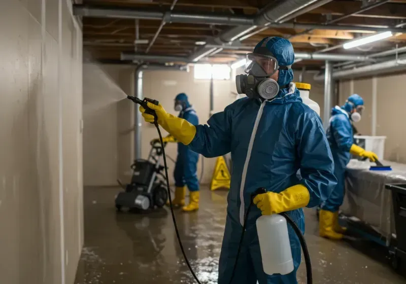 Basement Sanitization and Antimicrobial Treatment process in Stanfield, NC